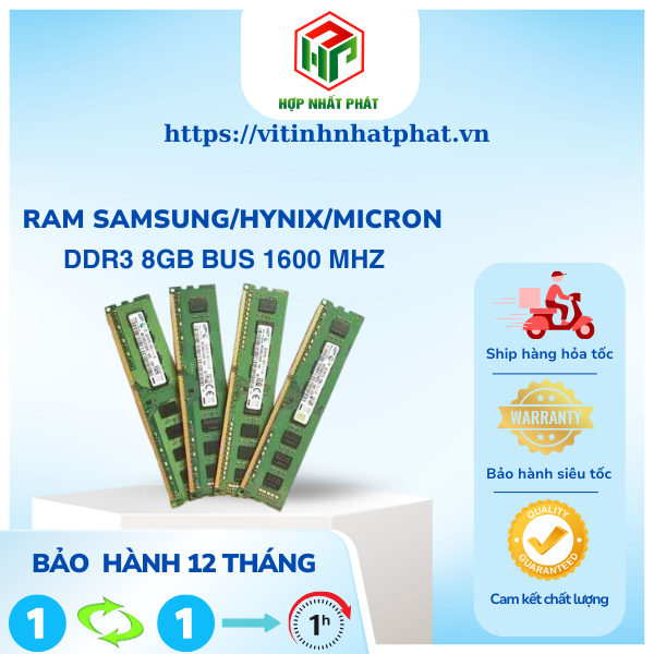 8GB Bus 1600 MHz MÁY BỘ